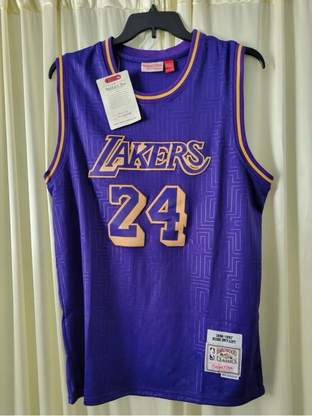 Mitchell & Ness Los Angeles Lakers Purple and Gold #24 Jersey